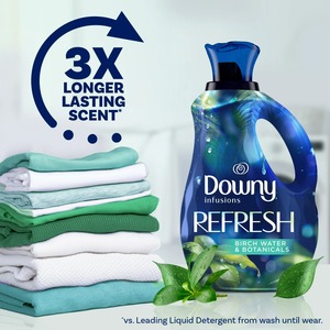 Downy Infusions Liquid <b>Laundry</b> <b>Fabric</b> <b>Softener</b>, Refresh, Birch Water & Botanicals Scent, 150 Loads, 101 Fl oz - Product Image 3