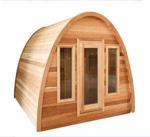 Sauna de Vapor Exterior de Diseño Sostenible para 4 Personas, para Revitalizar tu Cuerpo, Sauna de Madera Maciza de Calentamiento Rápido - Product Image 6