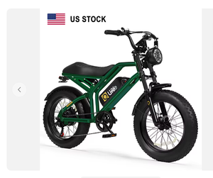 Vélo électrique Qlife Spark 48v 20 pouces, pneus larges, double suspension, pour adultes et adolescents - Product Image 1