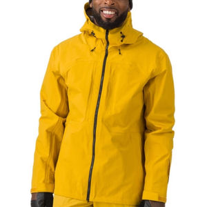 Coupe-vent imperméable d'extérieur style High Street pour hommes Veste de randonnée taille XS avec capuche teinte unie et fermeture à glissière OEM - Product Image 3