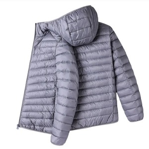 Nueva chaqueta ultraligera sin cuello pato abajo abrigo portátil femenino acolchado Parkas cuello redondo Puffer abrigo - Product Image 3