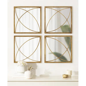 Trusted Manufacturer Luxury Metal Frame Durable <b>Wall</b> <b>Mirror</b> for <b>Hanging</b> With Metal Frame Customized Color And Size - Product Image 2