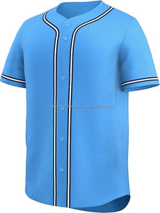 Maillots de baseball respirants personnalisables fabriqués en usine pour adultes, vêtements décontractés au design boutonné unique pour les joueurs de softball - Product Image 2