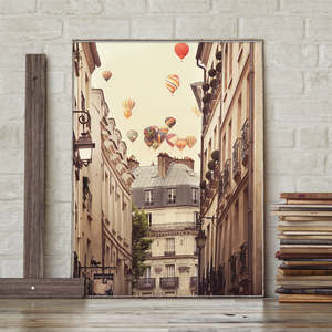 Impression d'art moderne « Flying Over Paris » par Irene Suchocki, en papier - Product Image 2