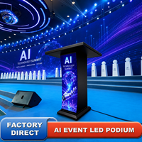Pupitre LED Intelligent P1.86 pour Conférences et Discours, Signalisation LED à Télécommande, Équipement d'Auditorium pour Salles de Cours