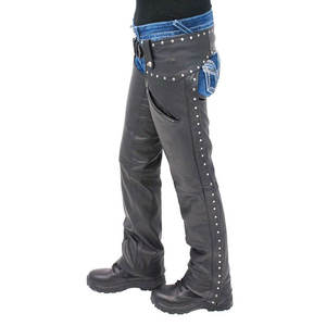 Personalizado Haga su propia Alta Calidad Mejor proveedor Moto Cuero Chaps Estilo único Color sólido Moto Racing Chaps - Product Image 3