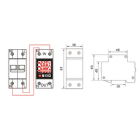 Sur rail DIN monophasé sur et sous tension relais de protection retard réglable dispositif de surveillance de tension OEM ODM disponible