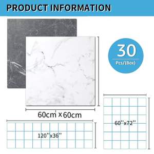 <span class=keywords><strong>พื้น</strong></span> <span class=keywords><strong>SPC</strong></span> ลายหินอ่อน ติดตั้งง่าย กันน้ำ แบบลอกและติด สำหรับห้องครัว ห้องน้ำ และห้องใต้ดิน - Product Image 3