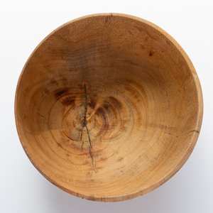 Bol en bois poli fait à la main Accent d'art contemporain unique écologique pour décor Boho moderne sculpté à la main - Product Image 2