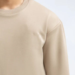 100% gran oferta de alta calidad 2025 moda liso negro sudadera Casual calle Color sólido sudadera para hombres - Product Image 6