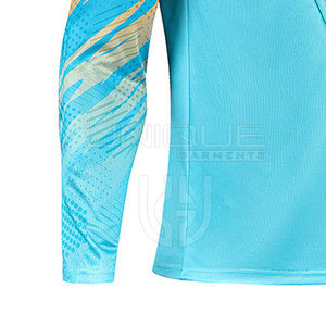 Uniforme de equipo de portero de talla grande para hombre, uniforme de portero de secado rápido de manga larga, uniforme de uso personalizado - Product Image 5
