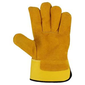 Proveedor directo de fábrica Guantes DE TRABAJO hechos a medida Protección contra impactos Resistente a cortes Personalizar Logo Guantes de cuero de Pakistán - Product Image 6