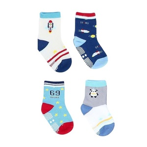 Otoño Invierno Unisex Terry algodón grueso calcetines de bebé logotipo personalizado precio al por mayor suelo antideslizante para zapatos de niños - Product Image 5