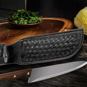 Funda de Cuero para Cuchillo OEM, Cierre de Presión Seguro, Impermeable, Duradera, de Acero al Carbono, para Caza y Uso en Exteriores, Tamaño y Logotipo Personalizables - Product Image 3