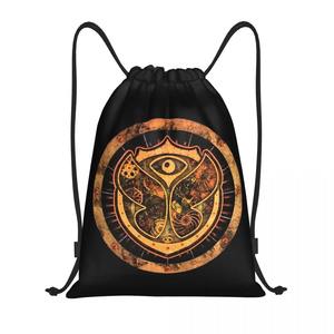 กระเป๋าเป้สะพายหลังแบบหูรูดน้ำหนักเบาสำหรับงานเทศกาลดนตรีเต้นรำอิเล็กทรอนิกส์สำหรับยิมและกีฬาออกกำลังกาย - Product Image 2