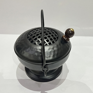 Soporte de incienso colgante de Metal de la mejor calidad Superior, diseño martillado, forma redonda, recubierto de negro, tamaño personalizado para decoración de Iglesia - Product Image 1