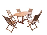 Muebles de jardín comerciales de lujo de estilo moderno de fabricación de Vietnam, juego de sofás de madera para exteriores más vendidos para restaurantes