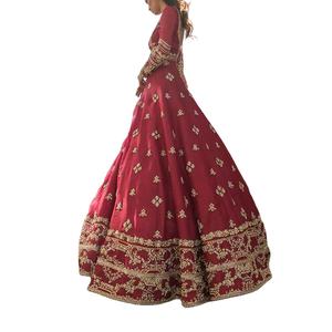 New Women's Modern Traditional <b>Bridal</b> Dress for Long <b>Sleeve</b> Wedding Party Wear with Lace Decoration Floor-Length - Product Image 5