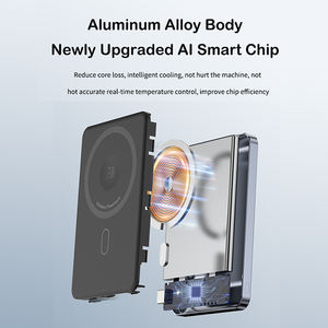 Chargeur magnétique mince <span class=keywords><strong>Portable</strong></span> 5000mAh Banque d'alimentation externe Charge <span class=keywords><strong>sans</strong></span> fil avec USB-C 20W PD Charge rapide pour téléphone - Product Image 5