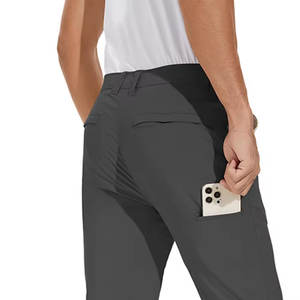 2025กางเกงกอล์ฟโพลีเอสเตอร์100% น้ำหนักเบาสำหรับผู้ชายเดินเขากลางแจ้งสวมใส่ปกติมีกระดุมหลายกระเป๋าดีไซน์ใหม่ - Product Image 6