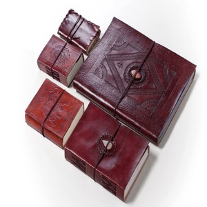 Journal en cuir de qualité supérieure sur mesure Fermeture en pierre d'agate naturelle pour les cadeaux et un usage personnel Journal de lecture élégant - Product Image 2