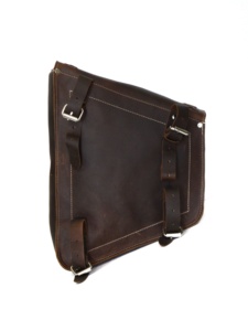 กระเป๋าปั่นจักรยานทำด้วยมือทำจากหนังสีน้ำตาลกระเป๋าทรงอานม้ากระเป๋าสำหรับผู้ชาย - Product Image 3