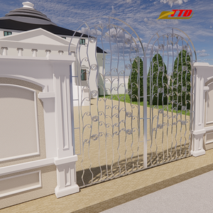 Porte en fer forgé de haute qualité pour maisons et villas Porte en métal durable fabriquée au Vietnam par le fournisseur du Vietnam conception de porte personnalisée - Product Image 3