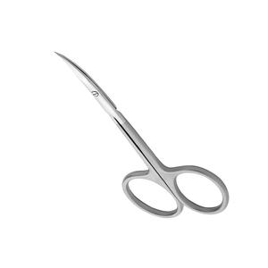 Tijeras para cutículas de uñas personalizadas, acero inoxidable, acabado de arena, hoja afilada curva, tijeras para cutículas de uñas - Product Image 1