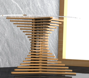 โต๊ะกาแฟ Parametric ถอดได้มีเอกลักษณ์เฉพาะโต๊ะกาแฟดีไซน์ไม้ร่วมสมัยสำหรับใช้ในบ้านสำนักงานและโรงแรมที่ทันสมัย - Product Image 5