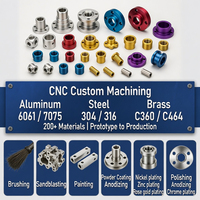 Pièces usinées CNC de précision, service de fraisage et de tournage CNC sur mesure, pièces métalliques en aluminium et acier inoxydable