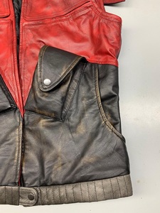 American Cool Motorcycle Riding Chaleco de cuero Insignia bordada Diseño de logotipo personalizado Chalecos para hombres - Product Image 5