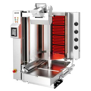 Grill à kebab électrique automatique - 4 brûleurs - jusqu'à 95 kg - 6,4 kW - Product Image 3