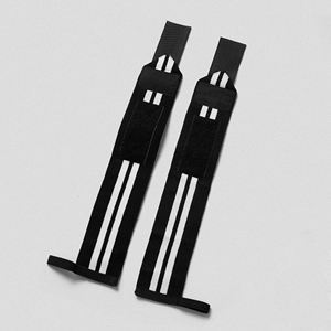 Bandes de poignet ajustables respirantes en néoprène de haute qualité avec logo personnalisé unisexe, antidérapantes, avec fermeture à boucle et crochet pour la musculation - Product Image 3