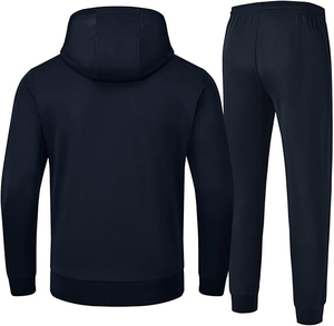 2025 Original Logo Cotton Tech Fleece hombres chándal 2 uds Material grueso hombres sudadera y pantalones de chándal para otoño transpirable - Product Image 4