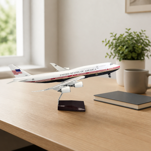 Modèle d'avion en résine Air Force B747-200 de 47 cm, avion présidentiel, avion de présentation, artisanat peint, décoration, cadeau - Product Image 3
