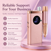 Perceuse à ongles électrique sans fil rechargeable HOWYEA 22000 tr/min avec moteur sans noyau, affichage numérique, kit de manucure et pédicure pour salon