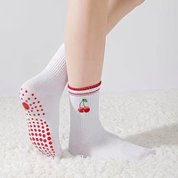 Calcetines de Pilates con Agarre Antideslizante, Calcetines Deportivos para Yoga, Barre y Ejercicio, Calcetines Antideslizantes para Mujer