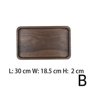 Bandejas DE SERVICIO DE MADERA multiusos hechas de madera de nogal de calidad para mesa de centro comedor organizador de servicio y uso de exhibición - Product Image 3