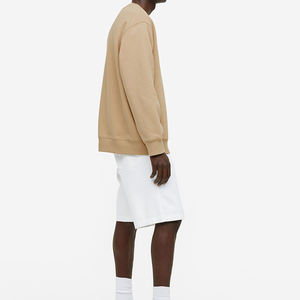 Ras du cou éponge polaire sweat pour hommes coton à l'intérieur pull poids lourd O cou pull hommes sweat - Product Image 3