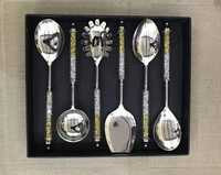 Indian Fabrikant Van Designer Roestvrijstalen Metalen Bestek Set Van 3 Koper Voor Tafel Plaatsen