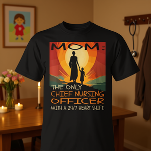 Camiseta para la jefa de enfermería, regalo del día de la madre para enfermeras con diseño de 247 turnos de trabajo - Product Image 3