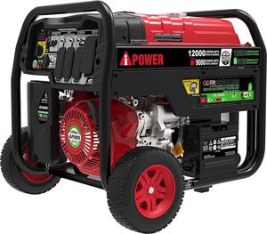 Generador Portátil de Combustible Dual iPOWER de 12000 Vatios, Motor de Gasolina de 4 Tiempos y 459 cc, 120 V 60 Hz, Uso Residencial - Product Image 1