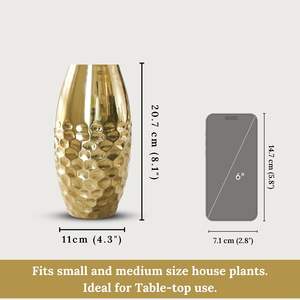 Vase à fleurs en fer massif pour la décoration de la maison et du jardin, très demandé, avec support, style élégant, ensemble de pots à fleurs, finition thermolaquée - Product Image 2