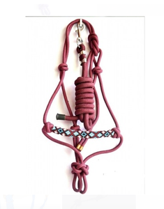 เชือกหนังแบบบิดเกลียวเชือกคล้องคอม้าแบบอังกฤษสำหรับขี่ม้า - Product Image 1