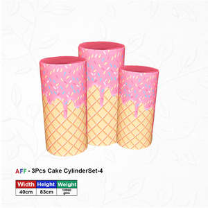 Artificial <b>Sweet</b> Celebration Ice Cream Cylinder Set - Product Image 1