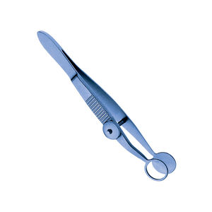Pinzas para Chalazión de Acero Inoxidable Recubiertas de Azul de 20 mm, Instrumento Quirúrgico Oftálmico, Pinzas para Chalazión de Párpados - Product Image 5