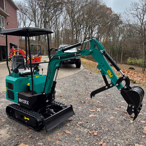 ENVÍO GRATUITO, Miniexcavadora de Orugas de 1 Tonelada, Marca CFG MH12RX, Nueva, con Motor de Gasolina Briggs de 15 hp, Certificación EPA y CE, ROPS Abierto, Pulgar Hidráulico - Product Image 1