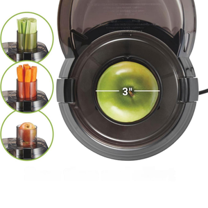 Exprimidor, Boca Ancha con Entrada de 3 Pulgadas para Frutas y Verduras Enteras, Fácil de Limpiar, Libre de BPA, Motor de 800W, Negro - Product Image 3