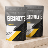 Sachet d'emballage personnalisé pour poudre d'électrolytes avec fermeture éclair, pochette alimentaire refermable pour lait et aliments pour animaux, résistant à l'humidité, couleur personnalisée