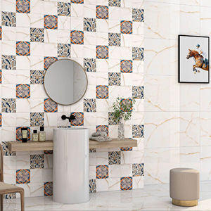 Azulejo de Porcelana Vitrificada con Textura Imitación Piedra Ópalo Brillante, 600x1200mm, Lujoso y Contemporáneo para Paredes y Pisos de Villas - Product Image 1
